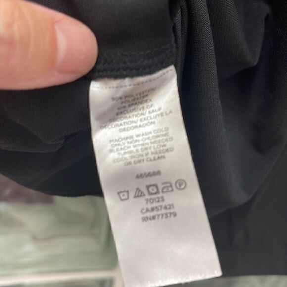 ann Taylor black 3/4 flared sleeves rayon blouse size small - Picture 5 of 5